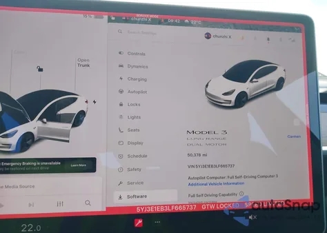 2020 Tesla Model 3 Long Range Dual Motor All-Wheel Drive из США, поврежденный, VIN 5YJ3E1EB3LF665737